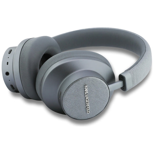 Handsfree Bluetooth Karl Lagerfeld Saffiano Elongado, A2DP, ANC, Gris