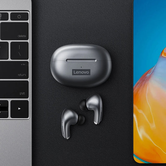 Handsfree Bluetooth Lenovo ThinkPlus LP5, TWS, Blanco