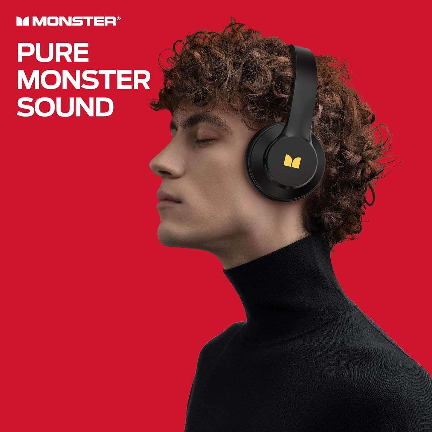 Manos libres Bluetooth Monster Mission 100, MultiPoint, A2DP, ANC, Negro