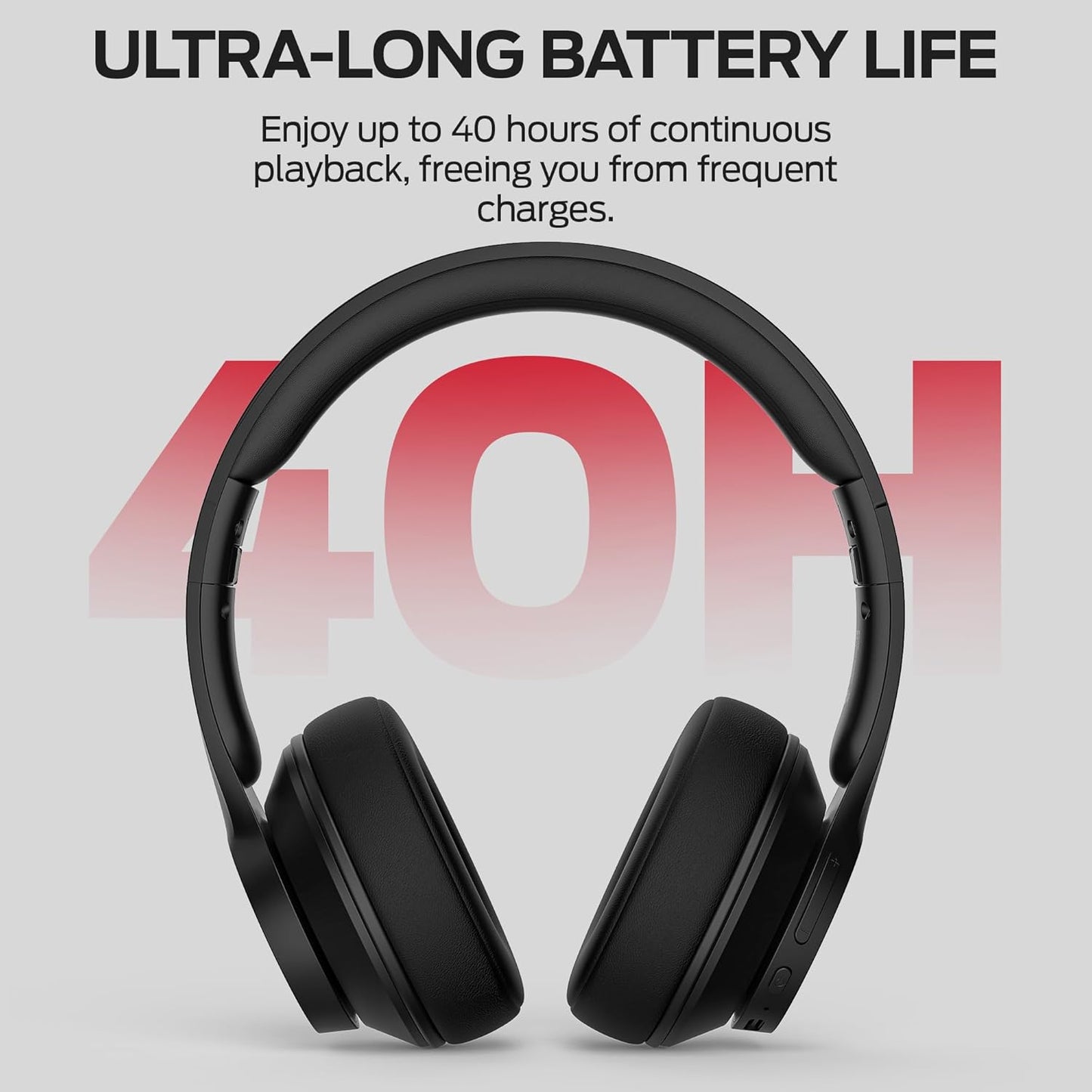 Manos libres Bluetooth Monster Mission 100, MultiPoint, A2DP, ANC, Negro