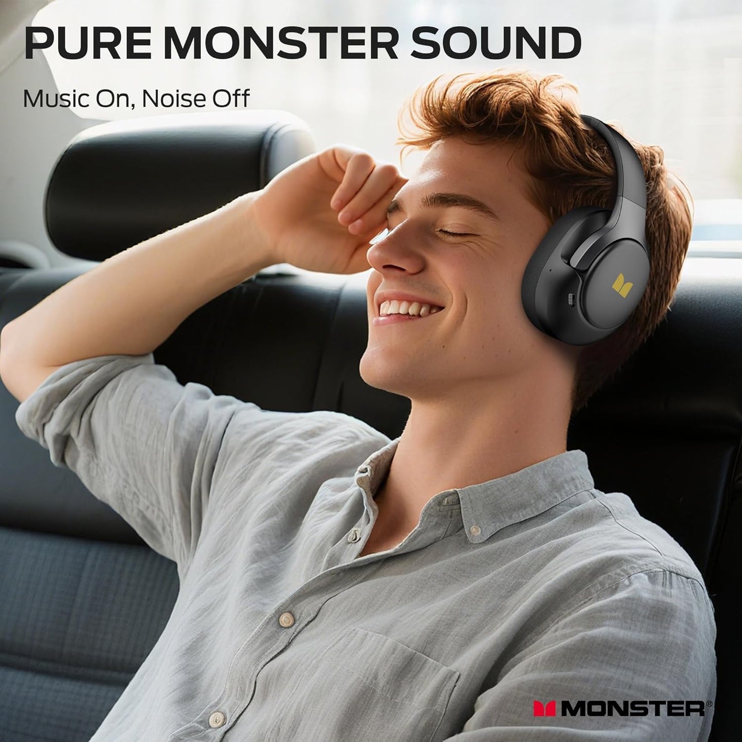 Manos libres Bluetooth Monster Persona 5th, MultiPoint, A2DP, ANC, Negro