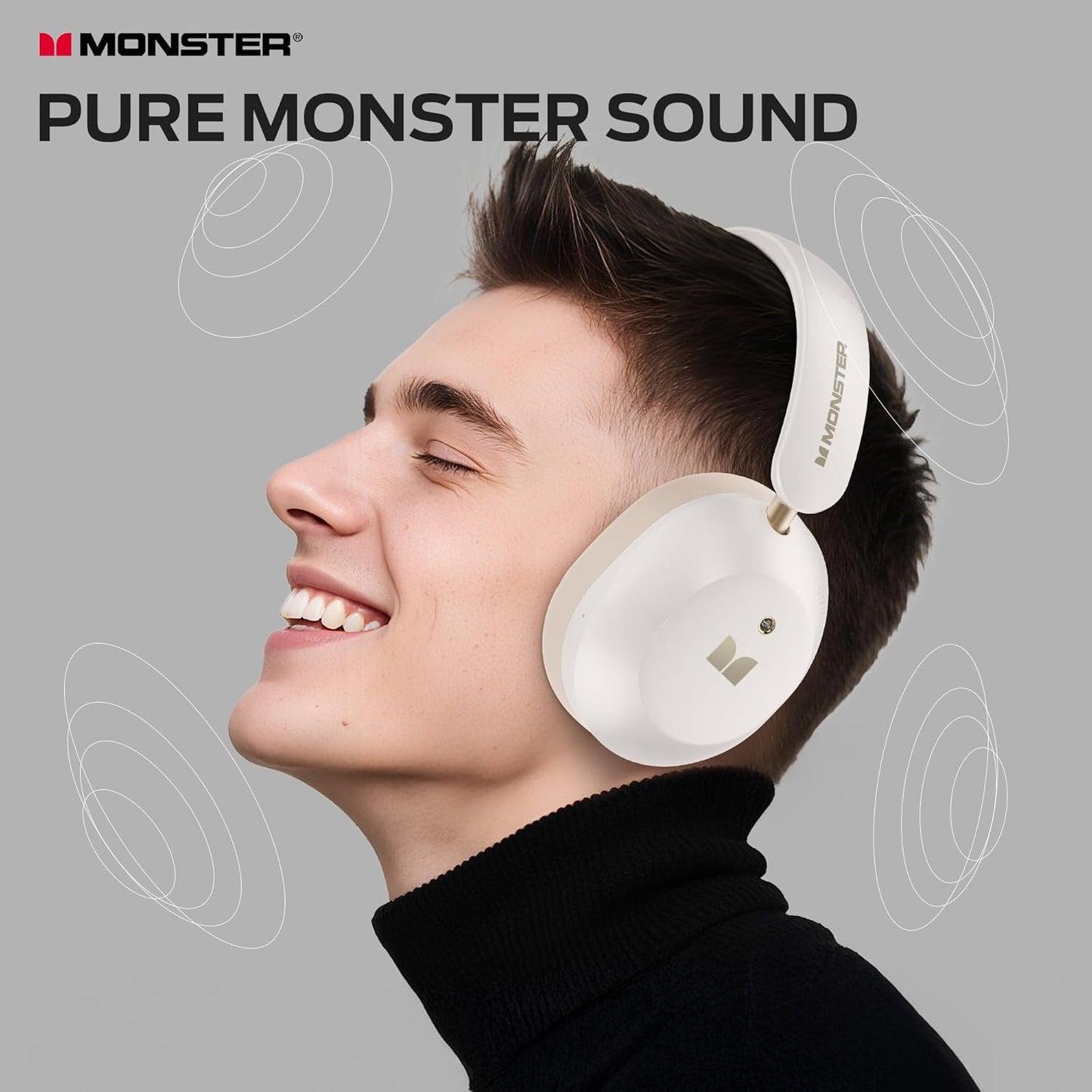 Manos libres Bluetooth Monster Persona 6th, MultiPoint, A2DP, ANC, Blanco
