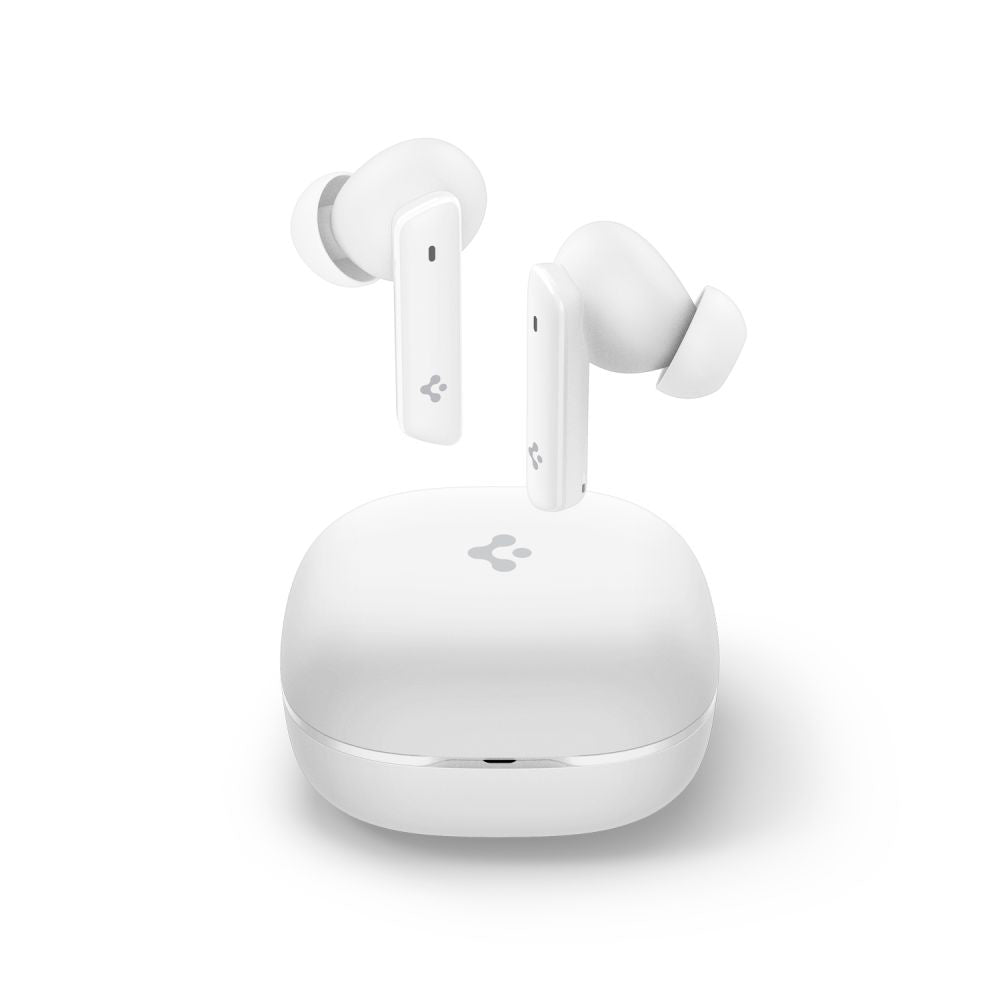Handsfree Bluetooth Spigen SA2402, TWS, ANC, Blanco ASD07964