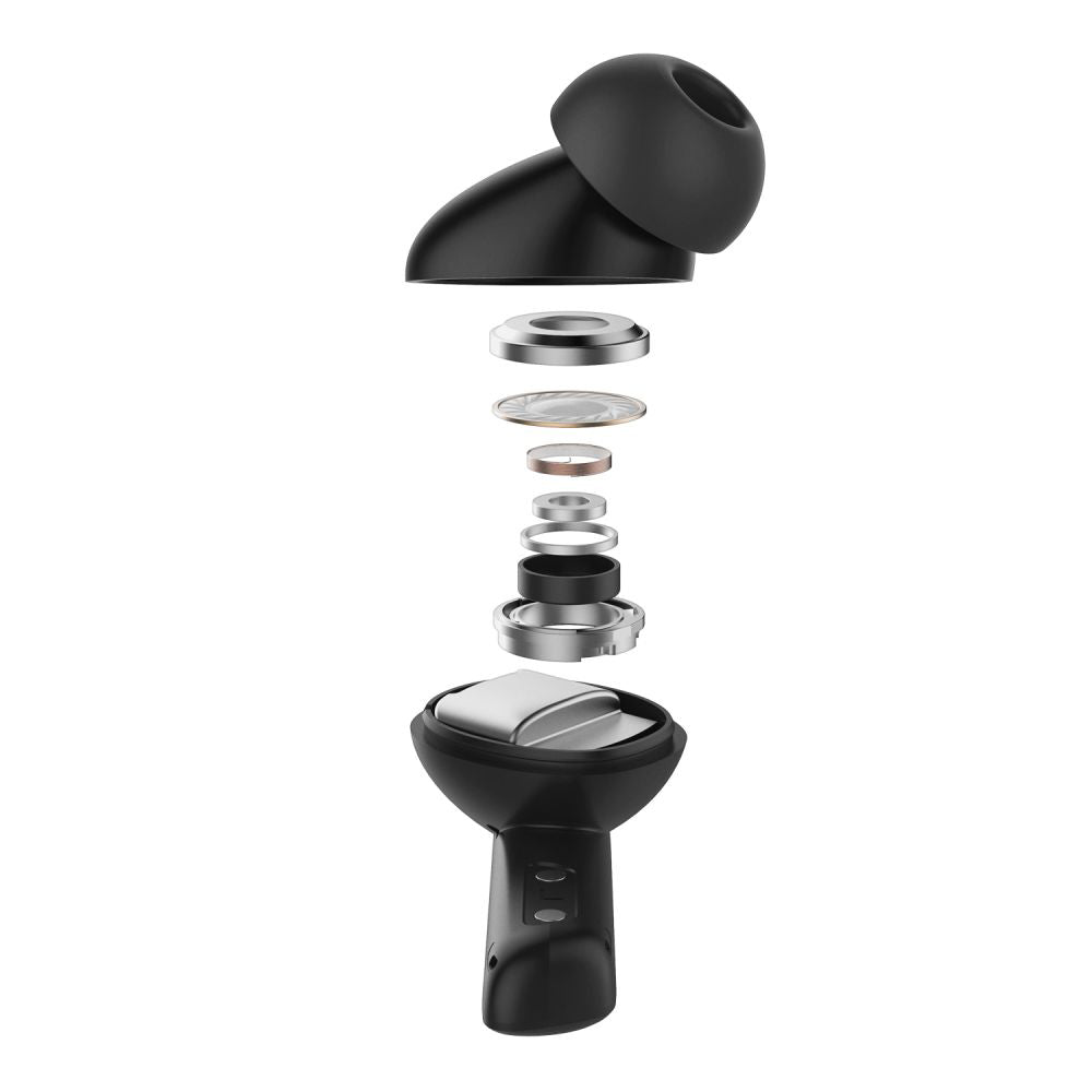 Manos libres Bluetooth Spigen SA2402, TWS, ANC, Negro