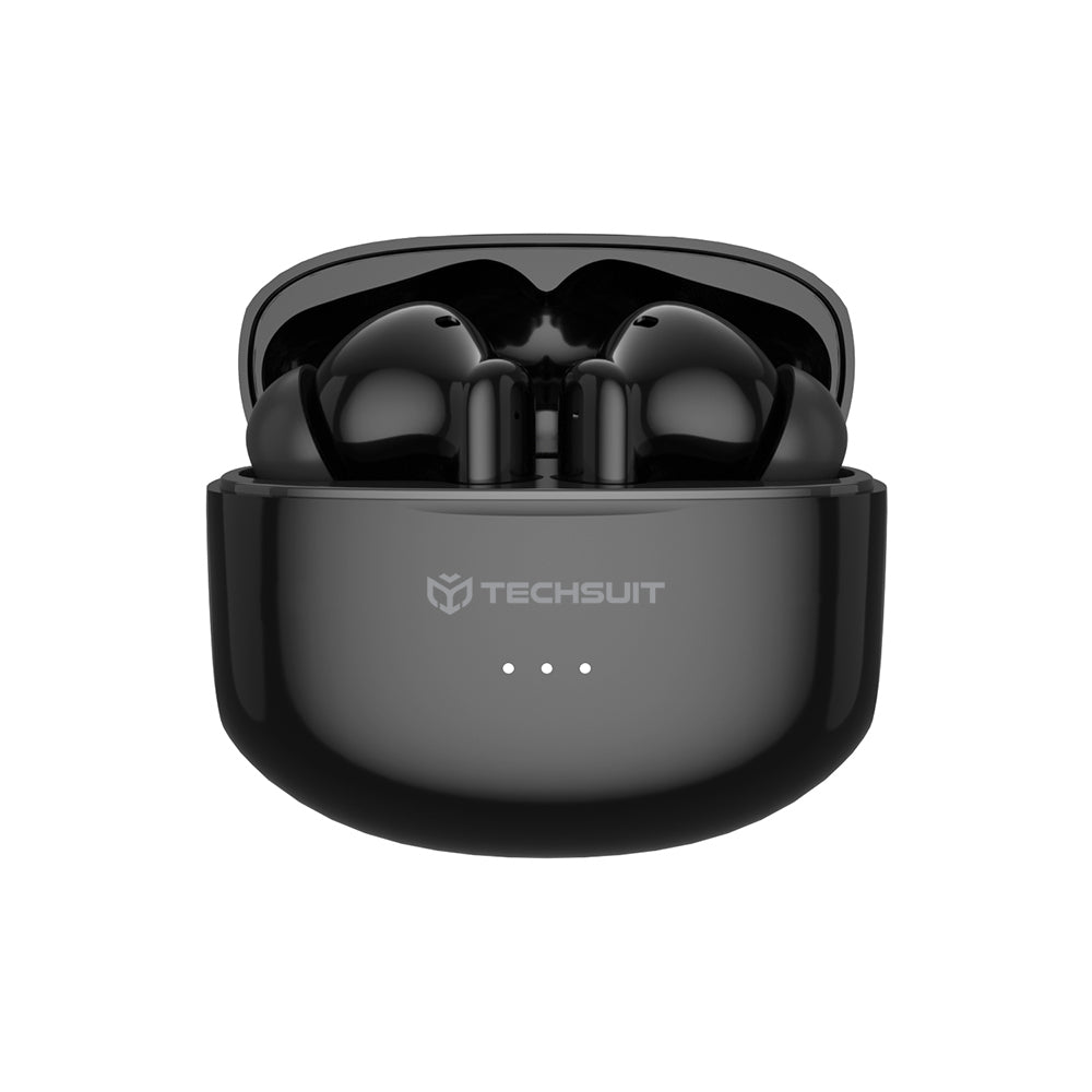 Handsfree Bluetooth Techsuit CW1 Audira Pro, TWS, ANC, Negro