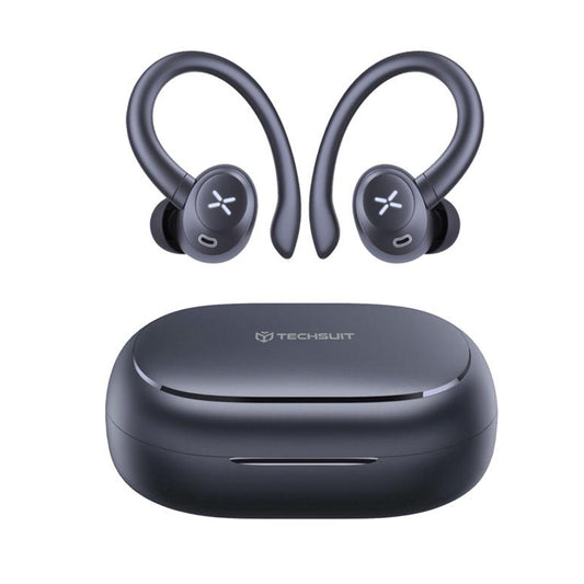 Manos libres Bluetooth Techsuit CW4 AirTune, TWS, Negro