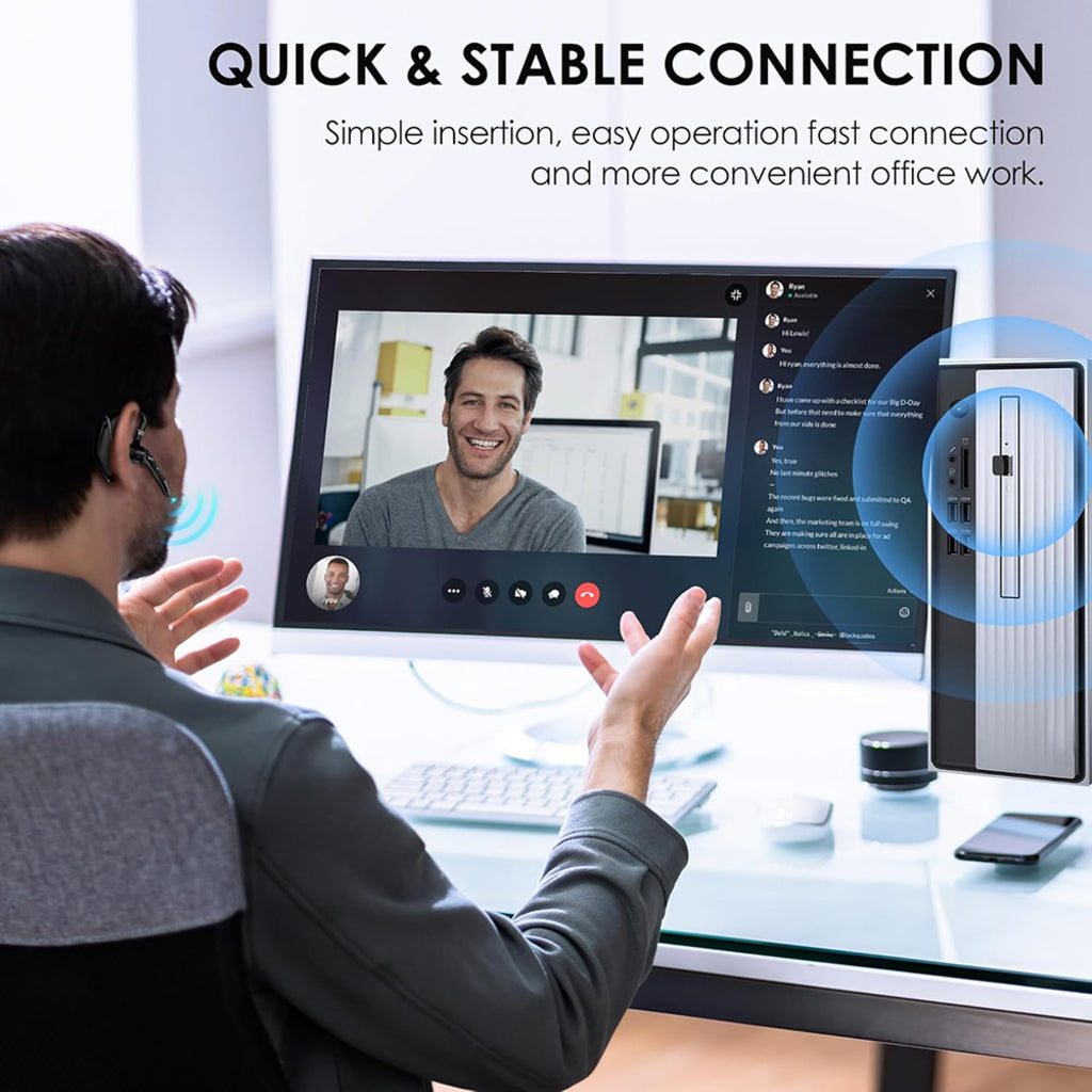 Auricular Call Center Bluetooth Techsuit Hearyo A6L, Negro