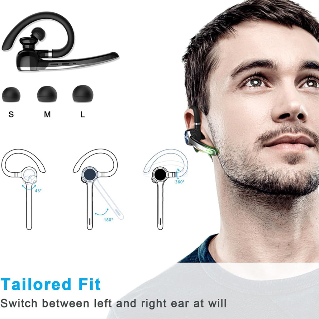 Manos libres Bluetooth Techsuit NeXound G7, MultiPoint, A2DP, Negro