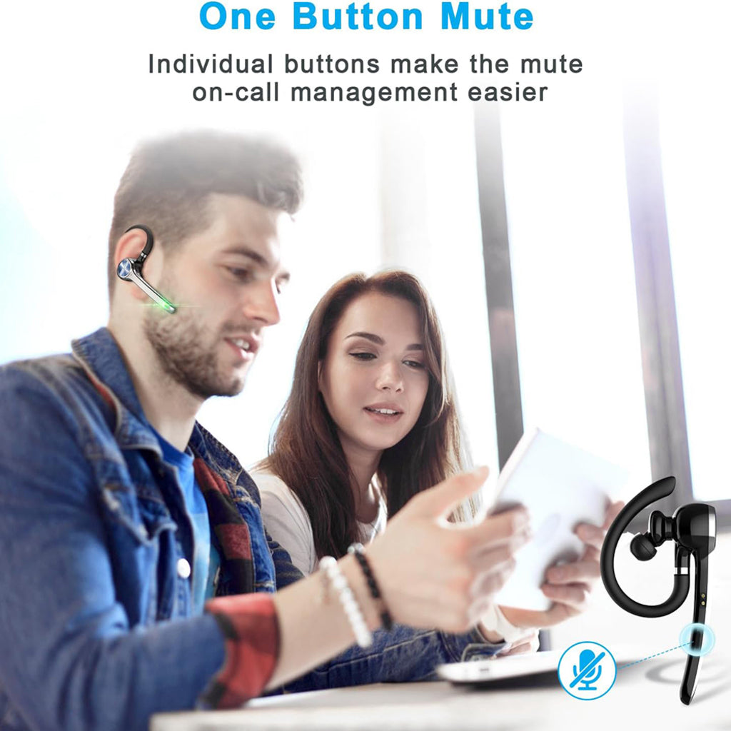 Manos libres Bluetooth Techsuit NeXound G7, MultiPoint, A2DP, Negro
