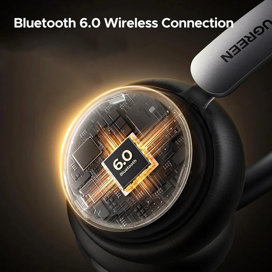 Manos libres Bluetooth UGREEN HiTune Studio Plus HP207, A2DP, ANC, Beige