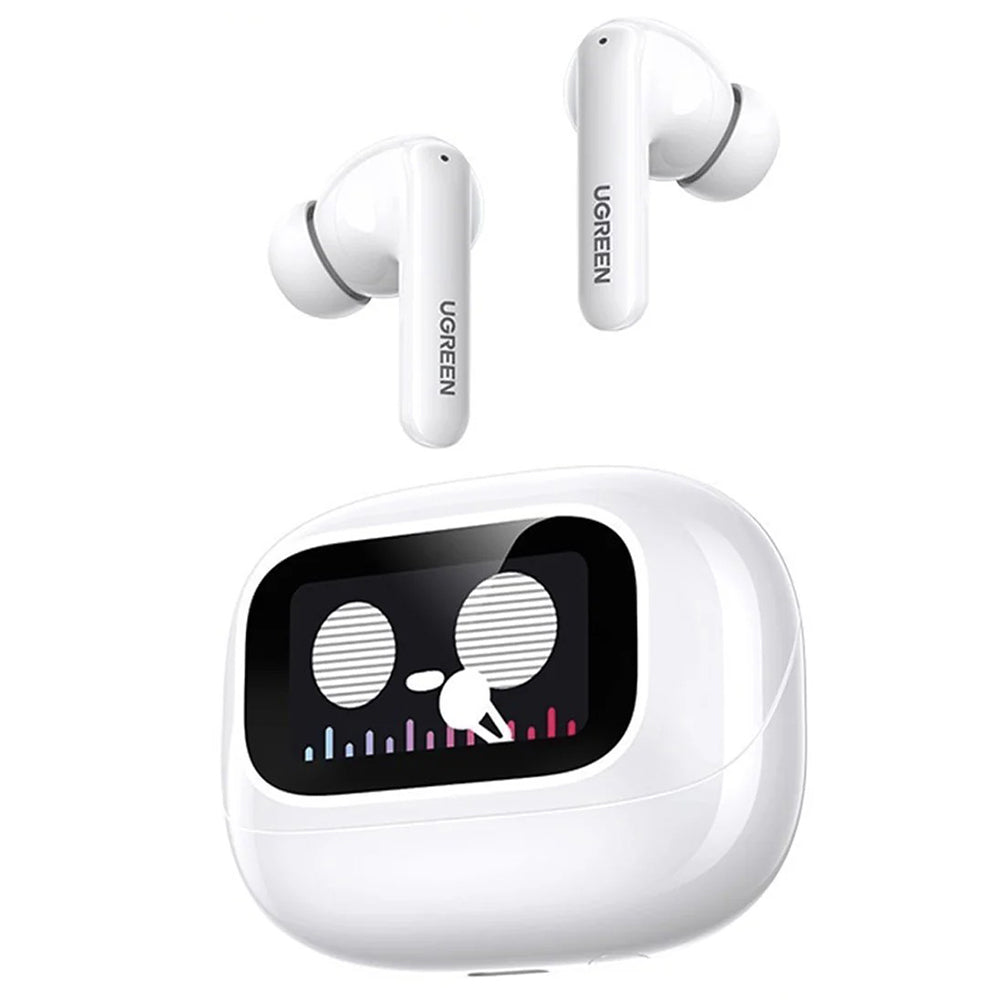 Manos libres Bluetooth UGREEN HiTune T6 Magic WS211, TWS, ANC, MultiPoint, Blanco