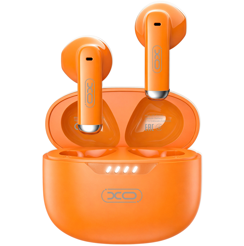 Manos libres Bluetooth XO Design G50, TWS, Naranja