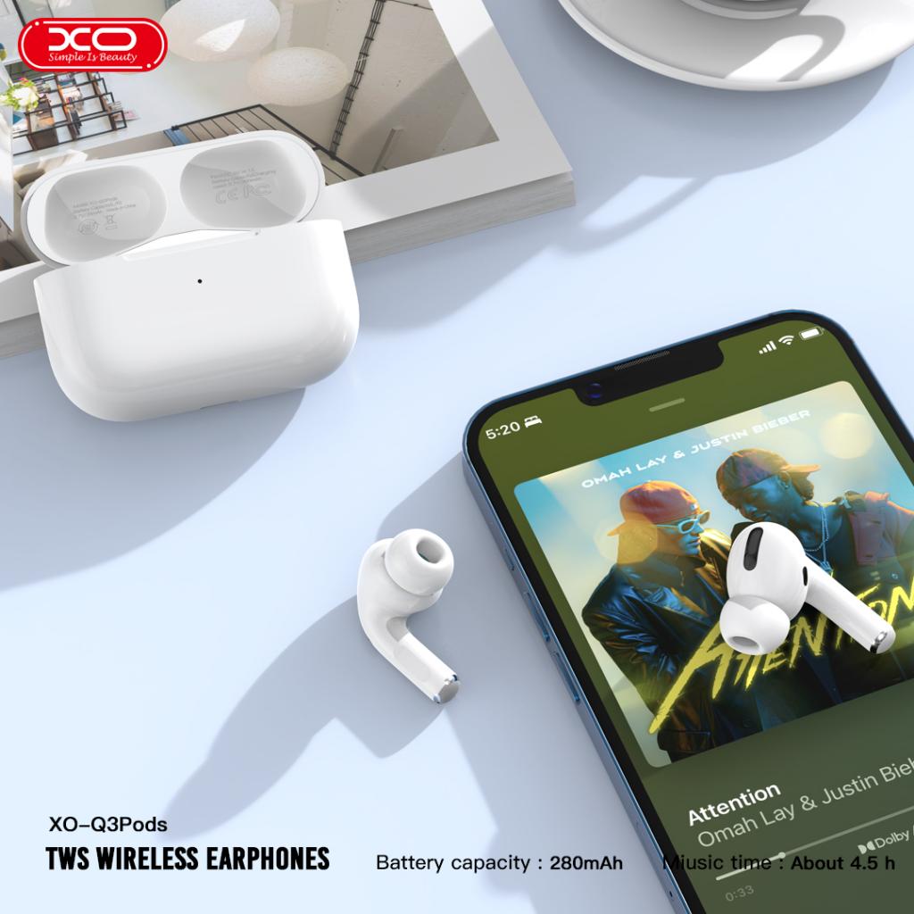 Auriculares Bluetooth XO Design Q3 Pods, TWS, Blanco