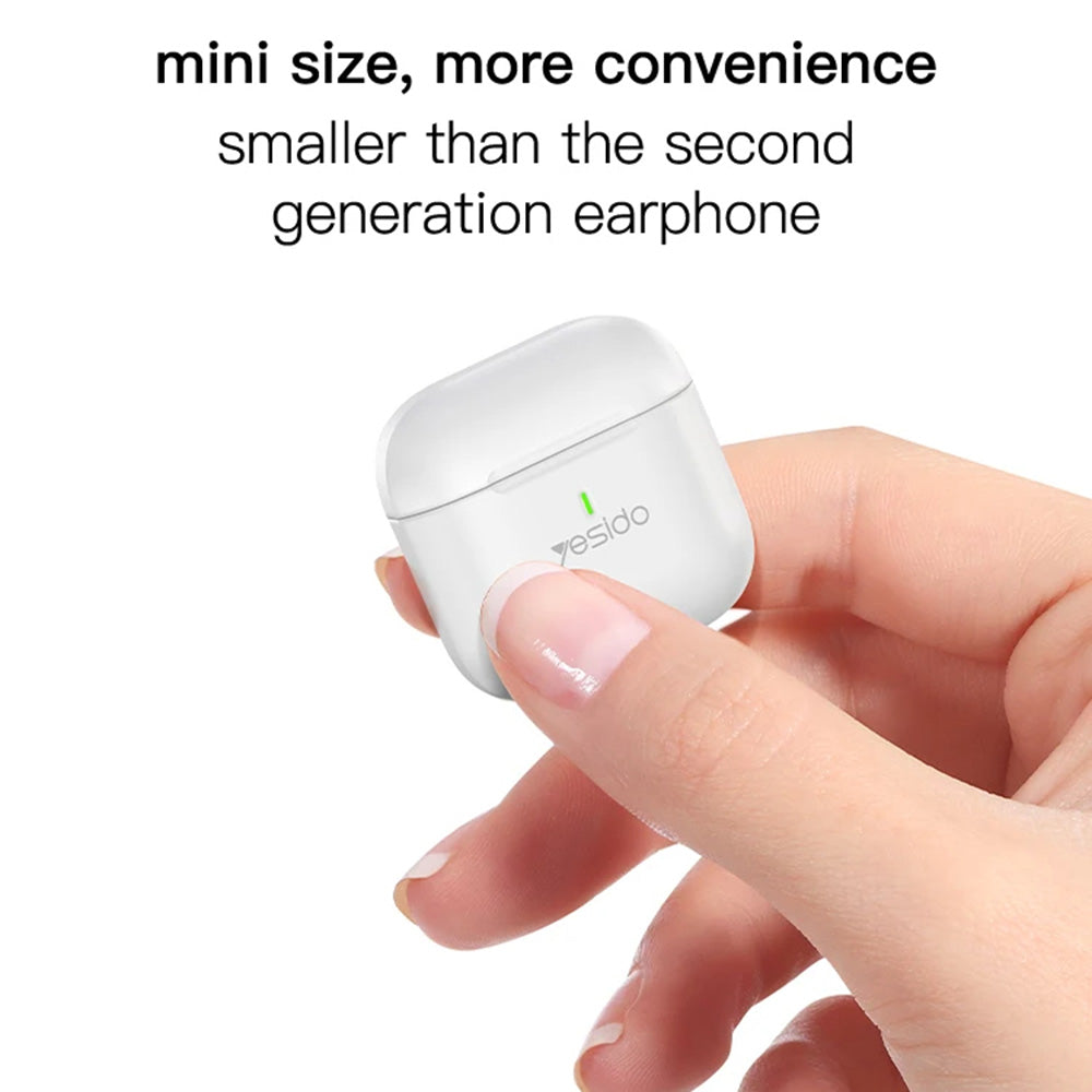 Manos libres Bluetooth Yesido TWS17, TWS, Blanco