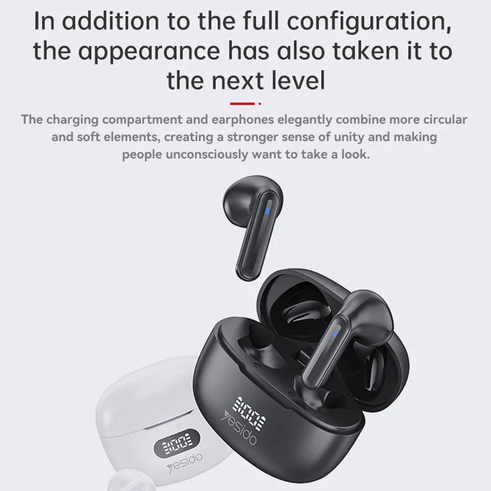 Manos libres Bluetooth Yesido TWS19, TWS, Negro
