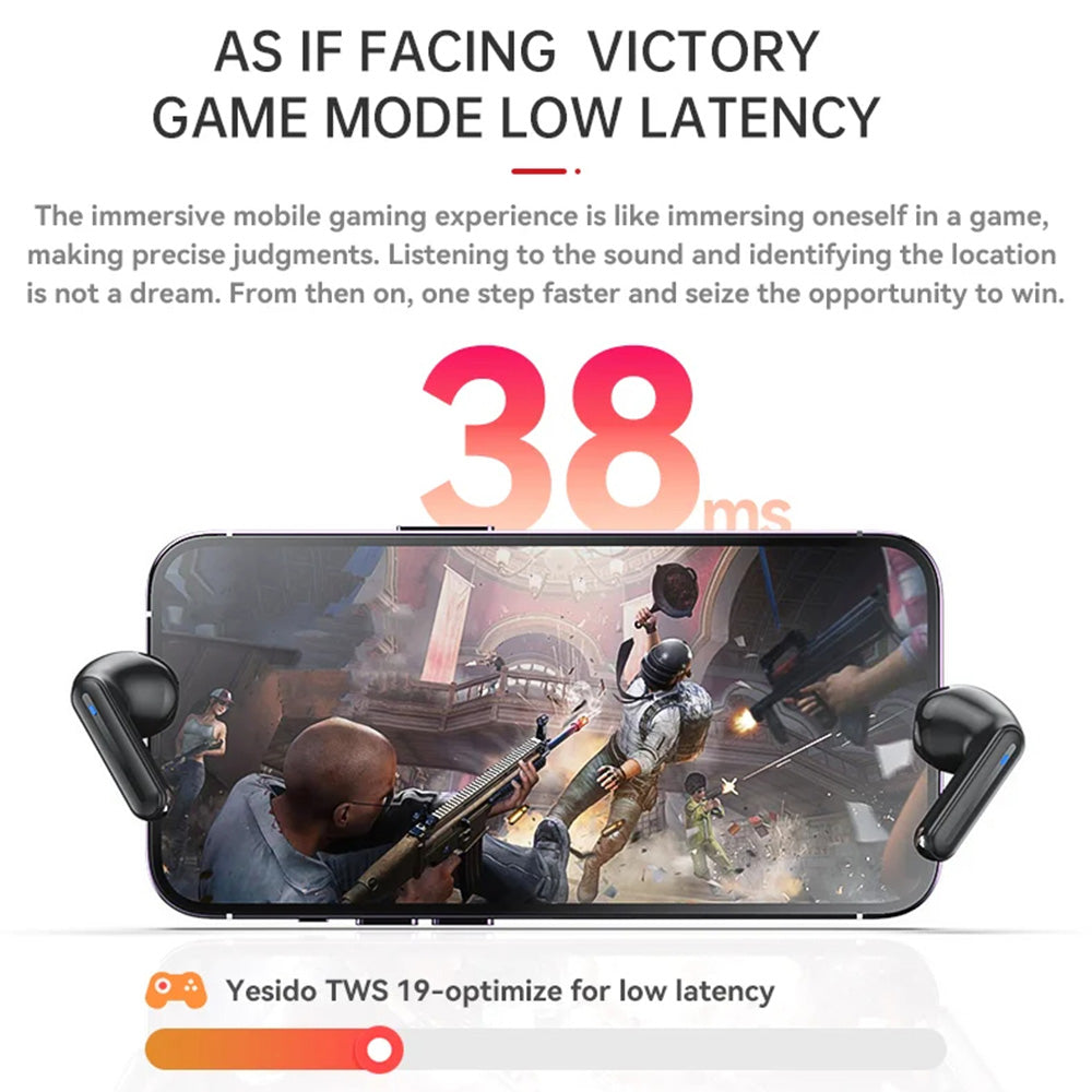 Manos libres Bluetooth Yesido TWS19, TWS, Negro