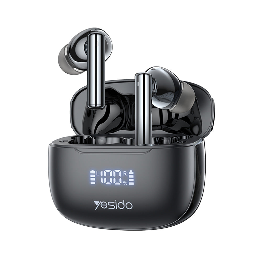 Manos libres Bluetooth Yesido TWS23, TWS, ANC, Negro