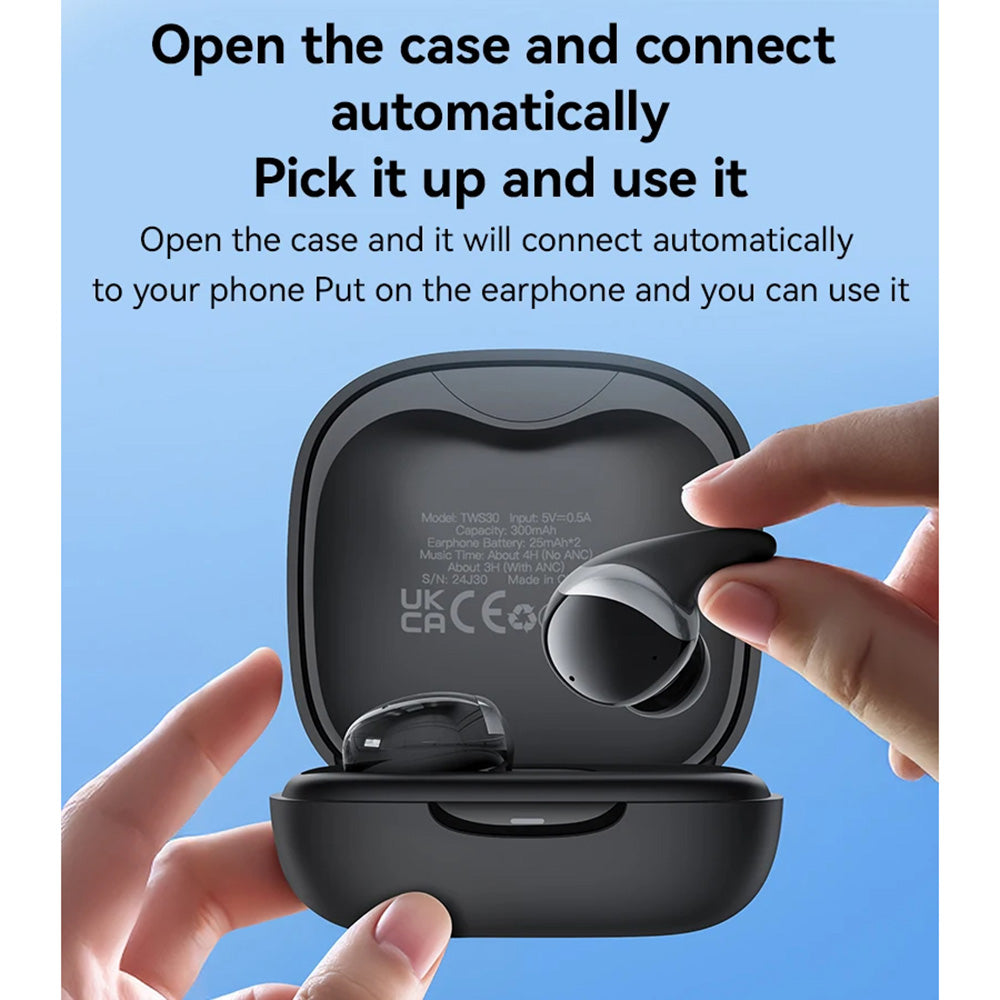 Manos libres Bluetooth Yesido TWS30, TWS, ANC, Negro