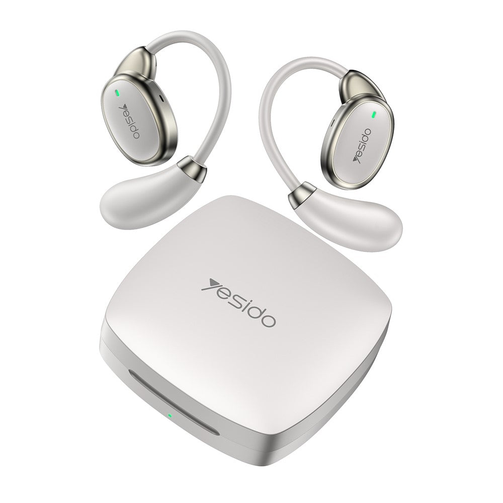 Manos libres Bluetooth Yesido YSP19 WH, TWS, Blanco