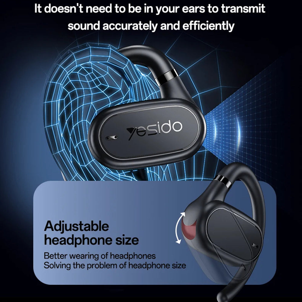 Manos libres Bluetooth Yesido YSP25, TWS, Negro
