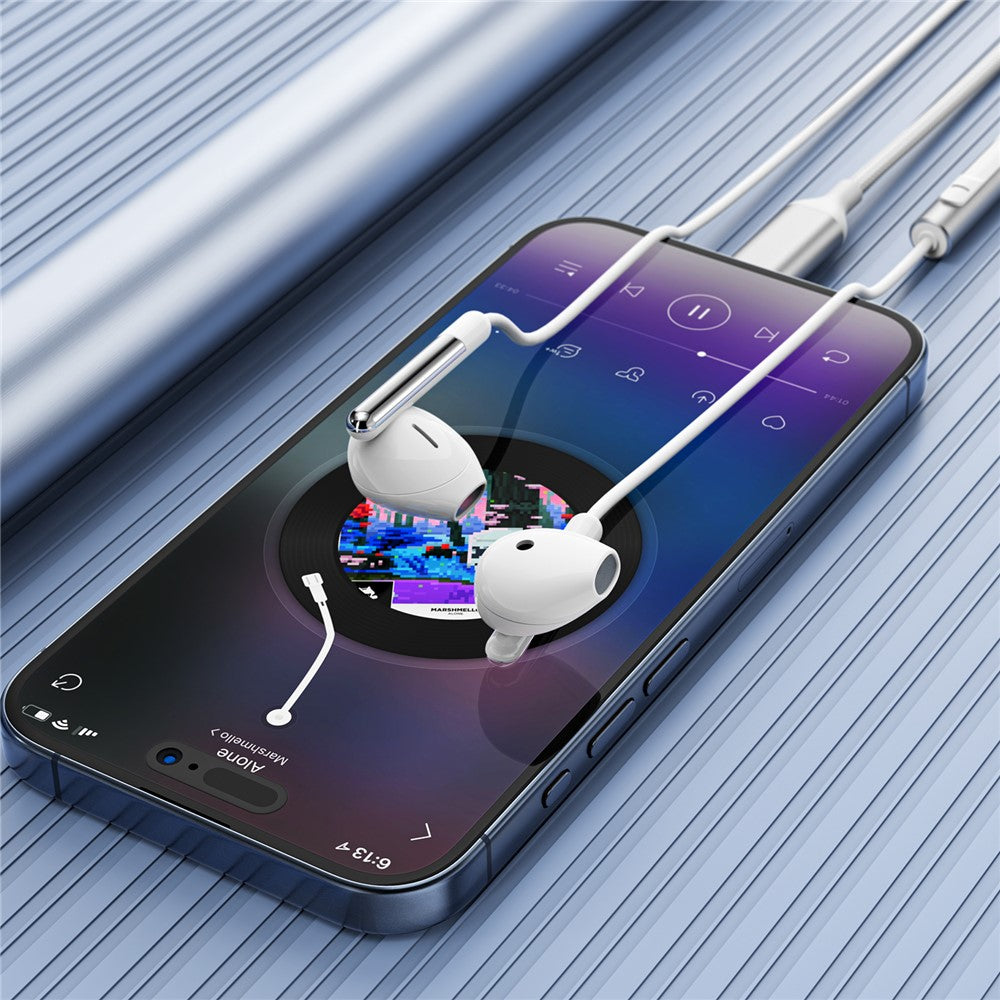 Manos libres USB-C Acefast L3, Blanco