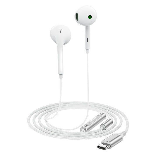 Manos libres USB-C Acefast L7, Blanco