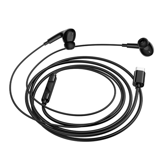Manos libres USB-C Borofone BM100 Pro Fuente, Negro