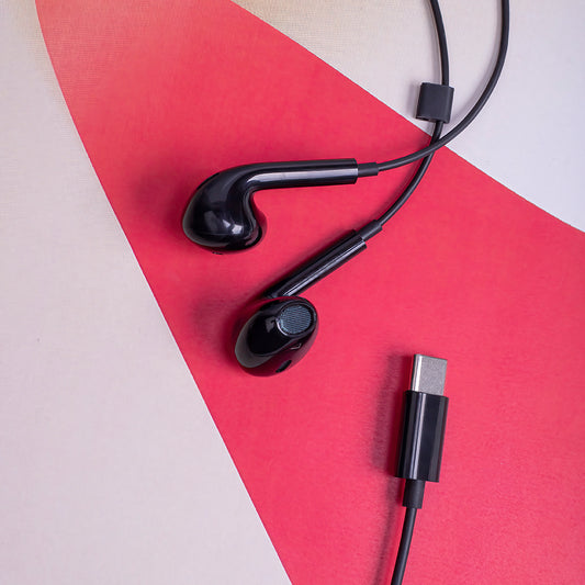 Manos libres USB-C MaXlife MXEP-04, Negro