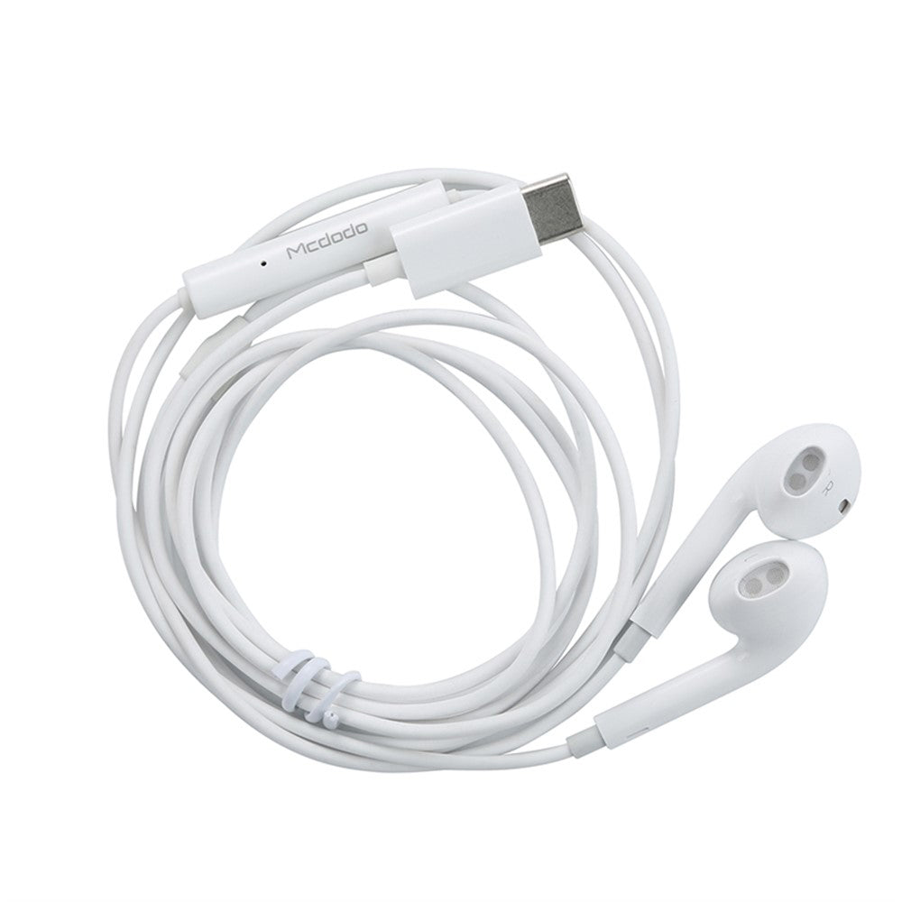 Handsfree USB-C McDodo HP-6071 Element, Blanco