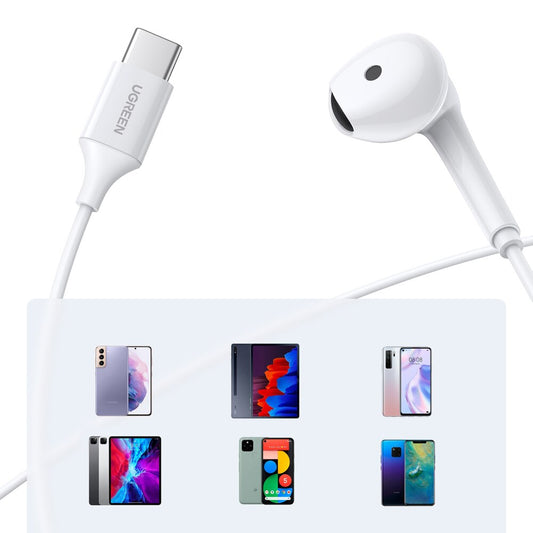 Manos libres USB-C UGREEN EP101, Blanco