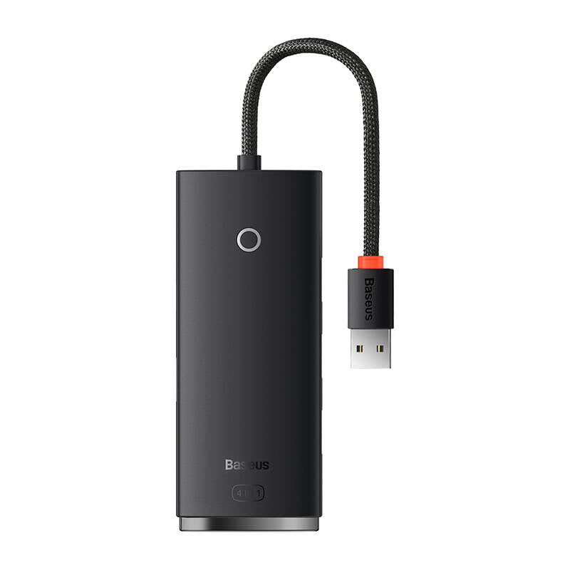 Baseus Lite Hub USB, 4 x USB-A 3.0 - 1 x USB-C, 0.25m, Negro WKQXX030001
