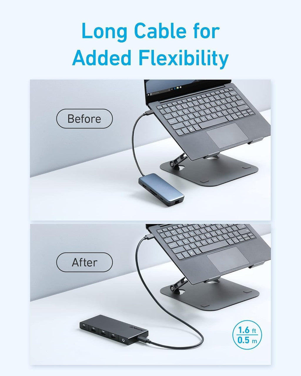 Hub USB-C Anker, 1 x USB-A 3.0 - 2 x USB-A - 3 x USB-C - 2 x HDMI - 1 x RJ45 - 1 x SD, Negro A83A2G11