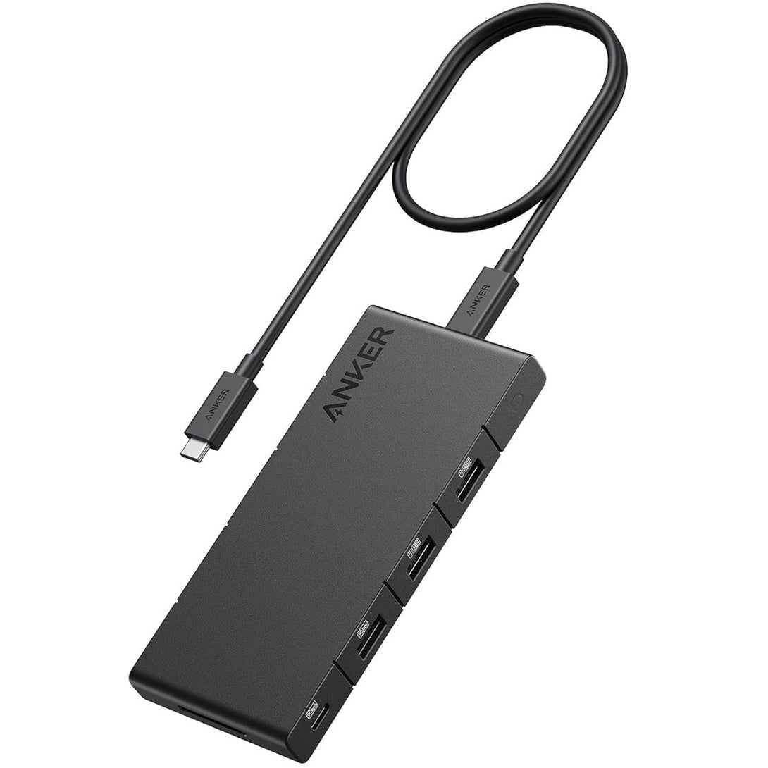 Hub USB-C Anker, 1 x USB-A 3.0 - 2 x USB-A - 3 x USB-C - 2 x HDMI - 1 x RJ45 - 1 x SD, Negro A83A2G11