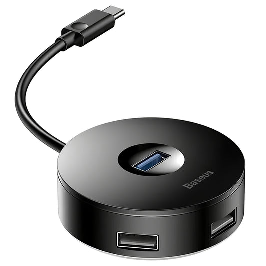 Baseus AirJoy USB-C Hub, 3 x USB-A - 1 x USB-A 3.0, Negro CAHUB-G01 CAHUB-G01