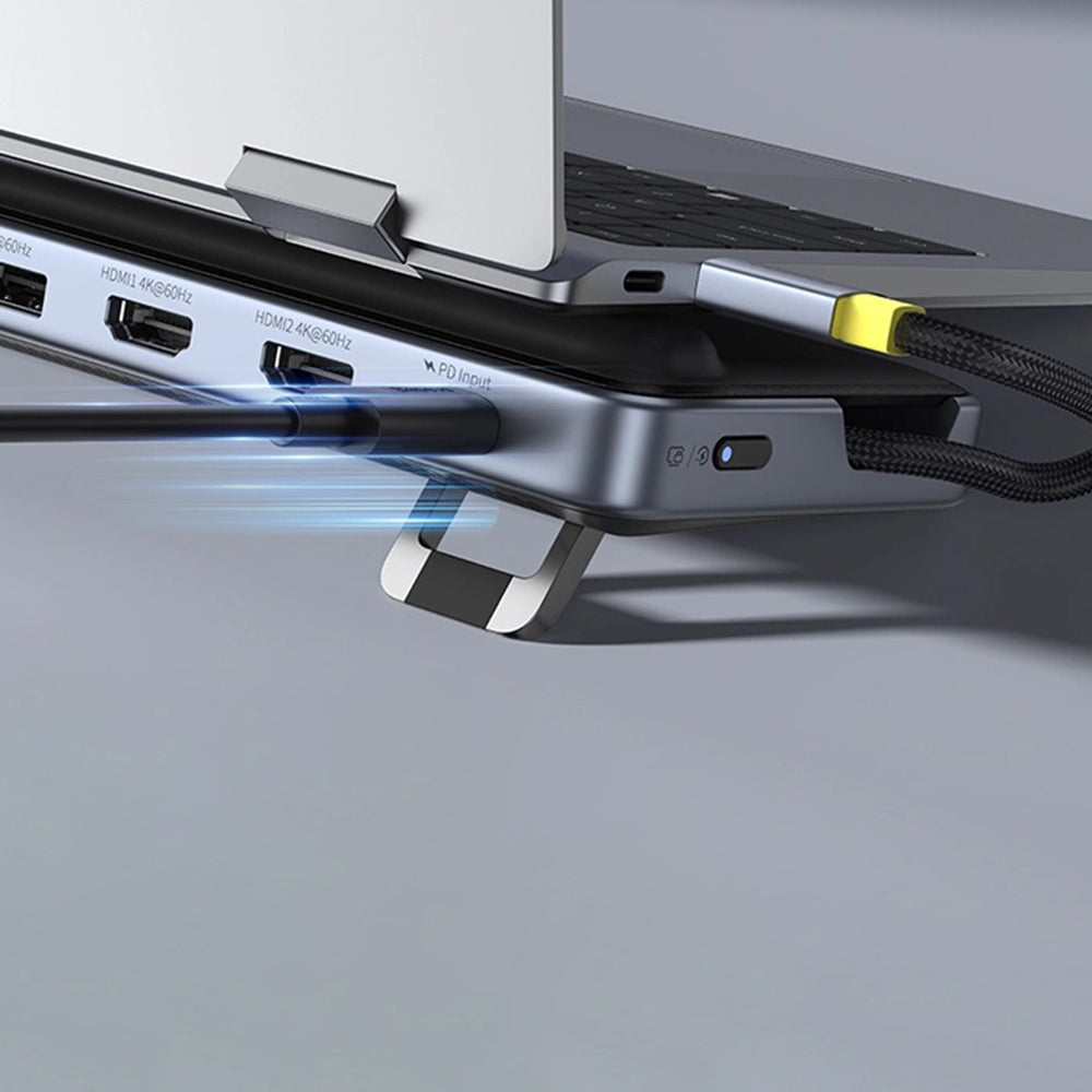 Hub USB-C Baseus EliteJoy EH3, 12 en 1, Gris B00051300111-00