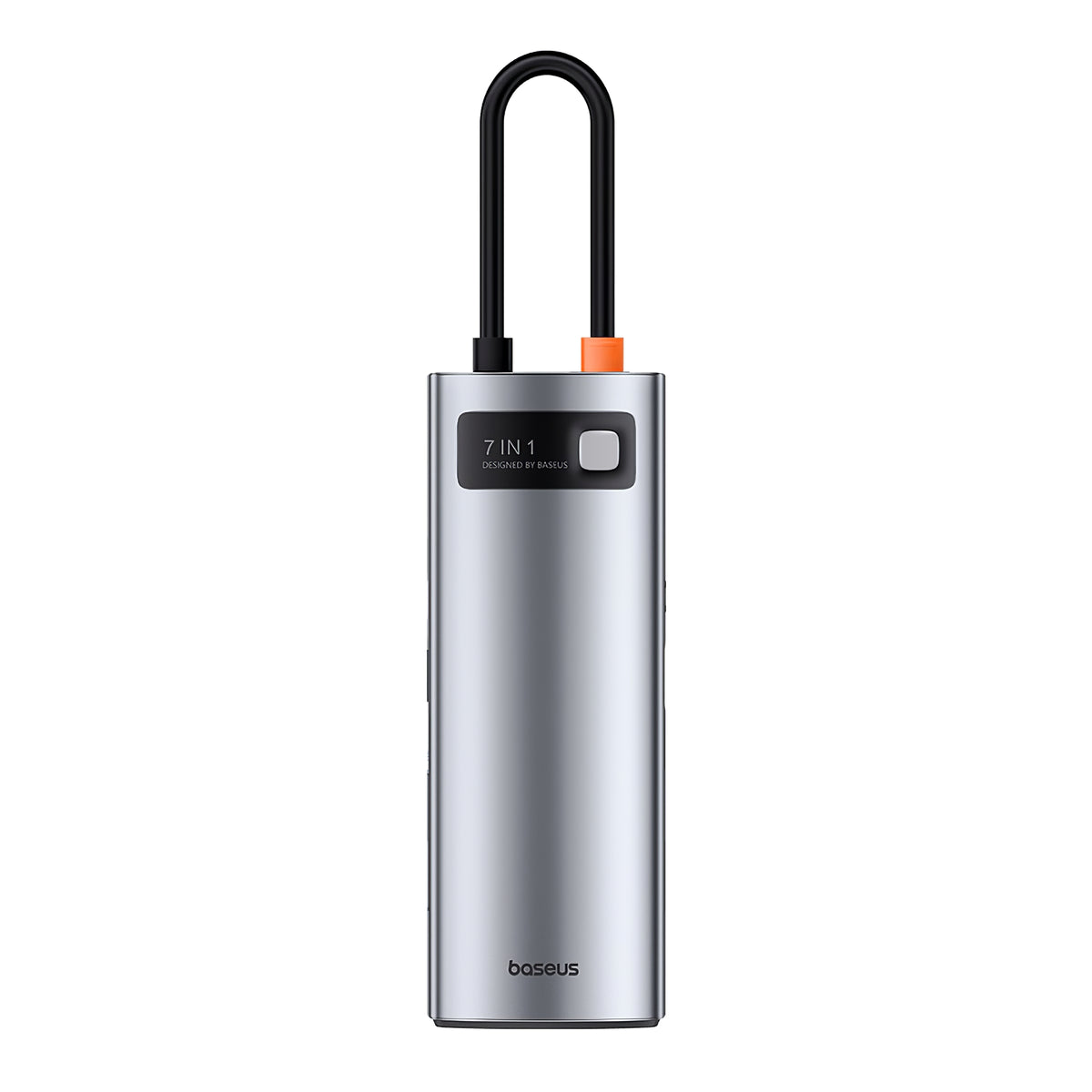 Hub USB-C Baseus Joystar, 3 x USB-A 3.0 - 1 x USB-C - 1 x HDMI - 1 x SD - 1 x microSD, Plateado B00030708811-00