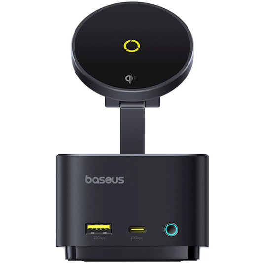 Hub USB-C Baseus MagPro II 7in1, 1 x USB-A - 2 x USB-C - 1 x HDMI - 1 x QI - 1 x SD - 1 x microSD, Negro B00072900121-00