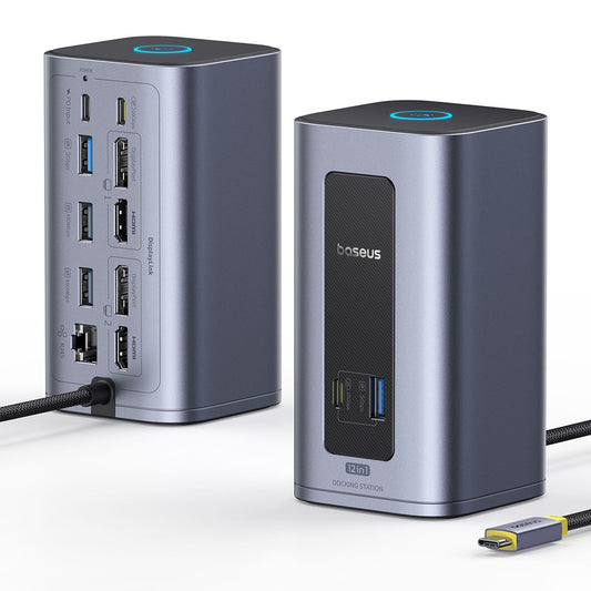 Hub USB-C Baseus Nomos NU1 Air Spacemate, 12en1, Gris B0114400