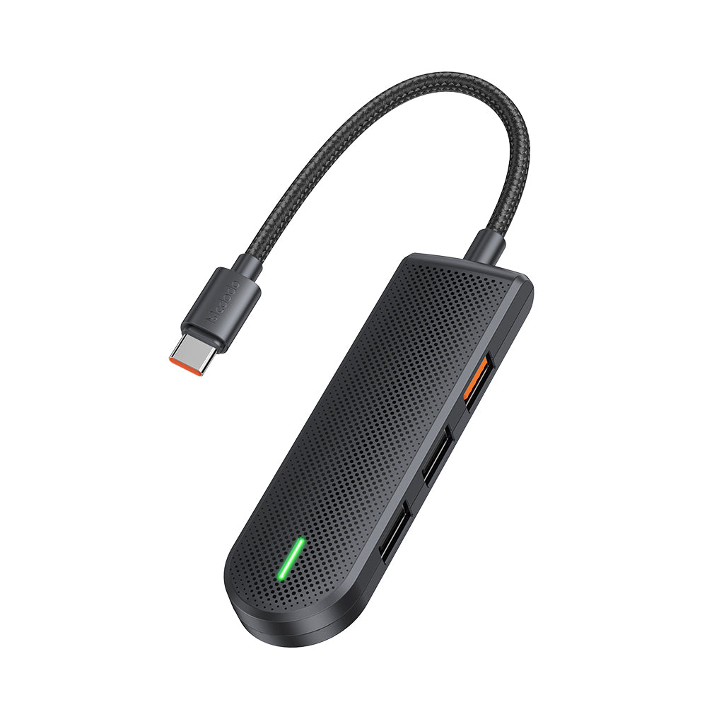 Hub USB-C McDodo HU-1430 Star, 5en1, Negro