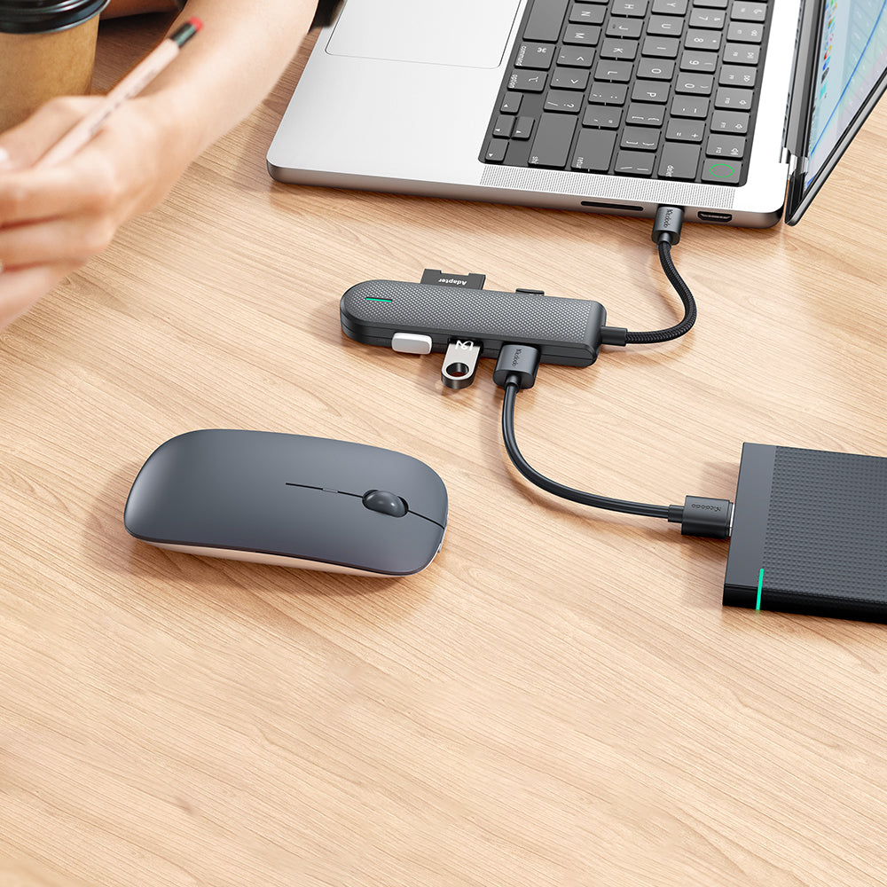 Hub USB-C McDodo HU-1430 Star, 5en1, Negro