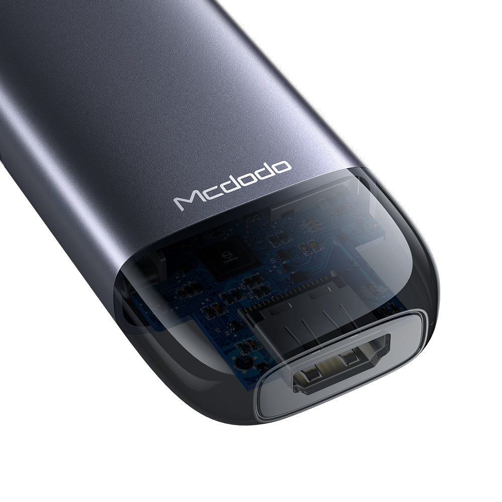 Hub USB-C McDodo HU-7740, 6 en 1, Gris