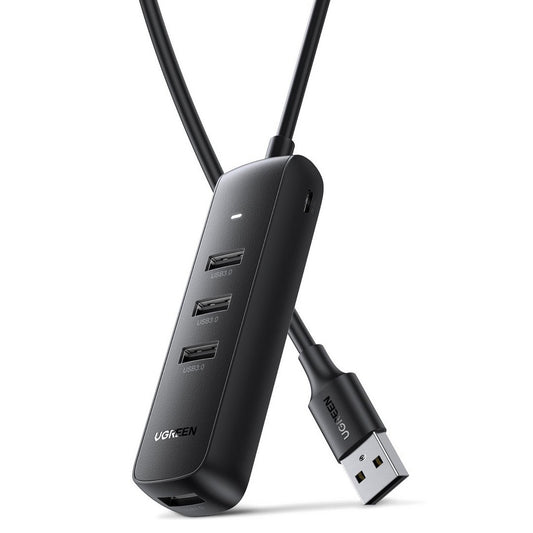 USB Hub UGREEN CM416, 4 x USB-A 3.0, 0.25m, Negro