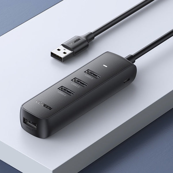 UGREEN CM416 USB Hub, 4 x USB-A 3.0, 0.25m, Black