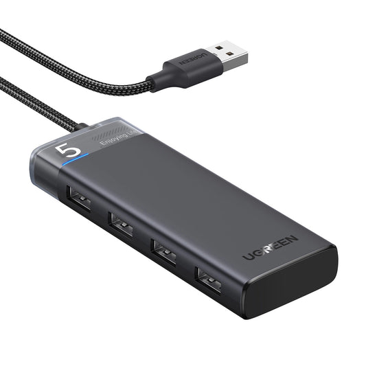 Hub USB UGREEN CM653, 4 x USB-A 3.0, Negro