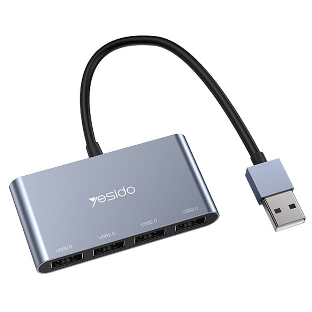 Hub USB Yesido HB12, 4 en 1, Gris