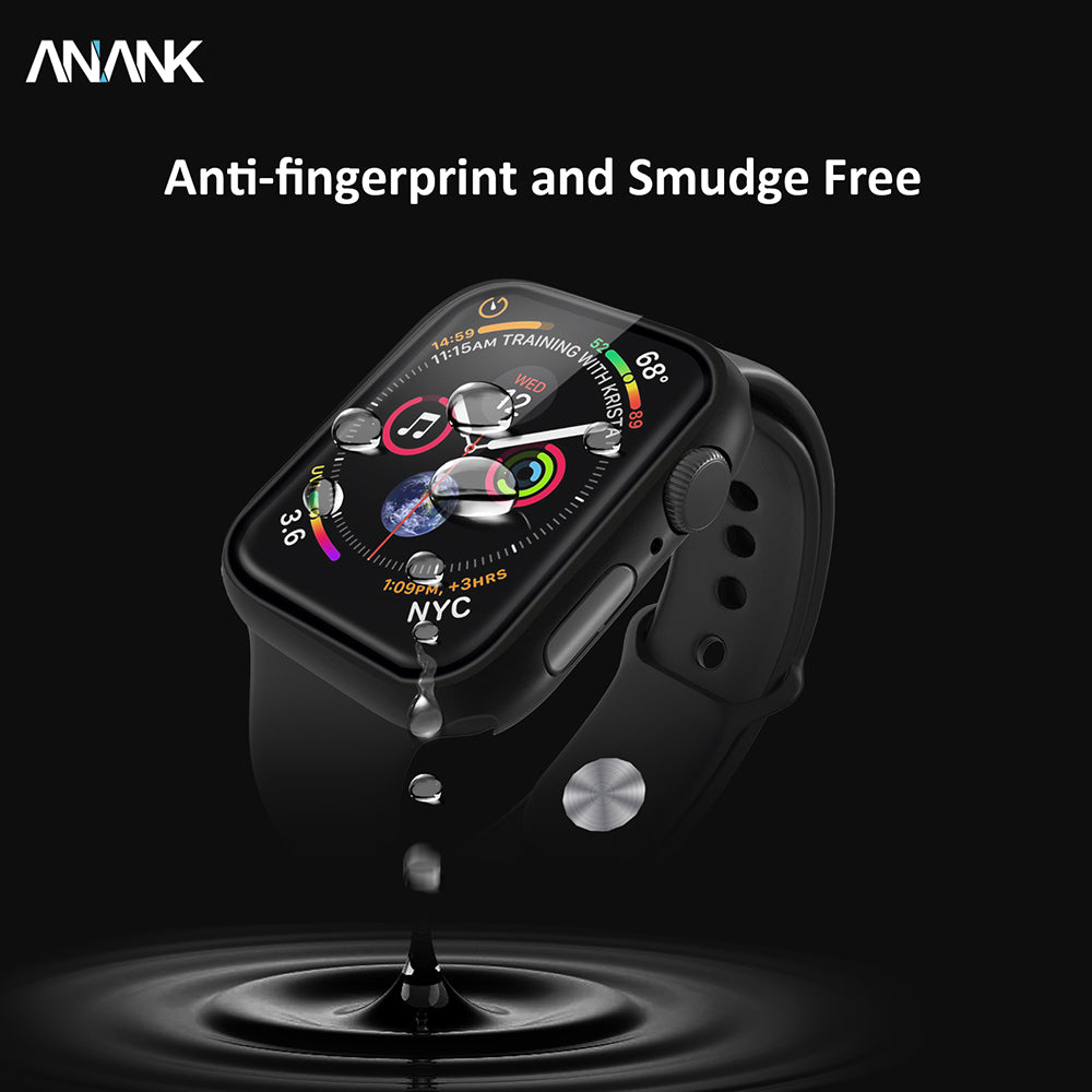 Funda Anank Screen Guard para Apple Watch Series 7 45mm, Negra