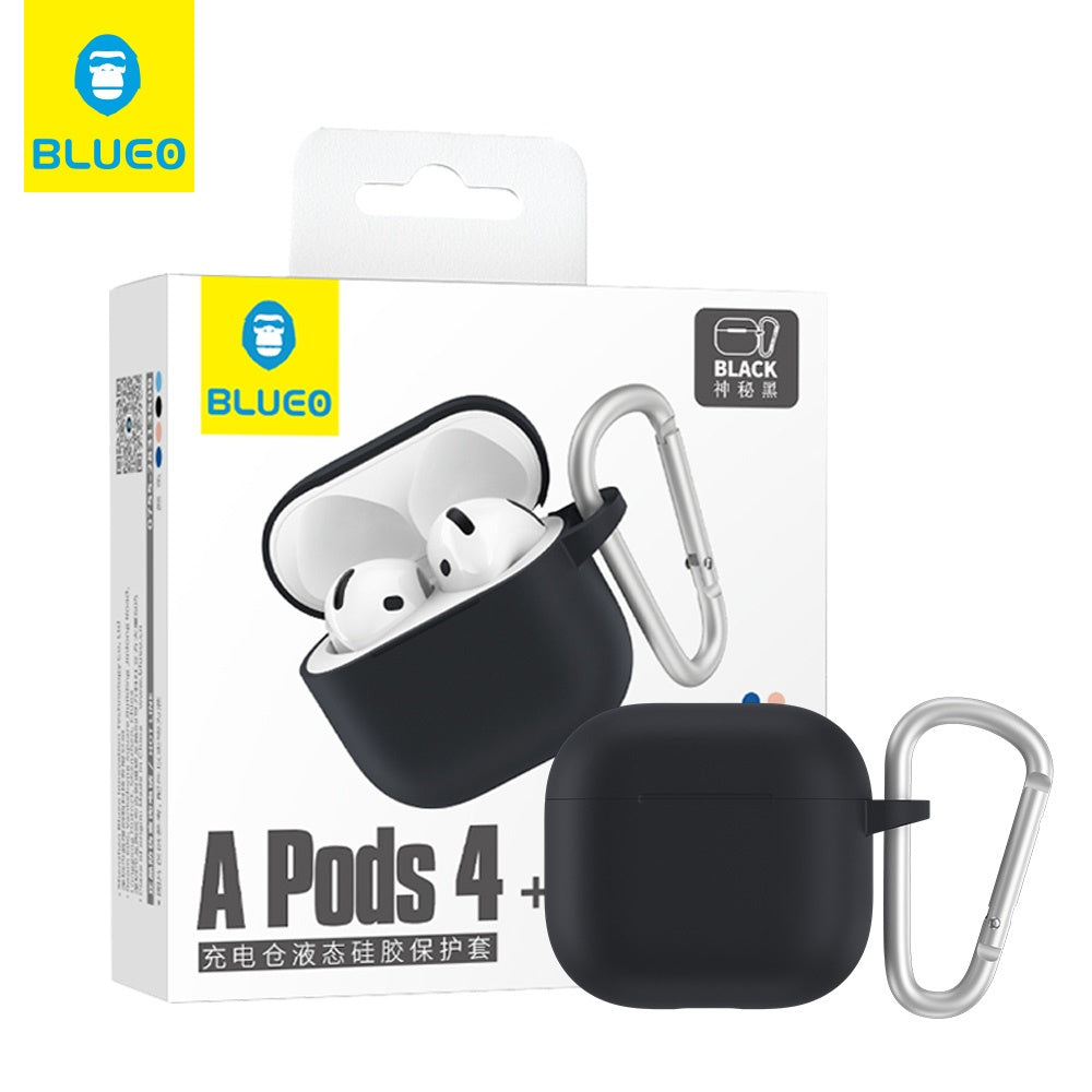 Funda Blueo Liquid para Apple AirPods 4, Negra