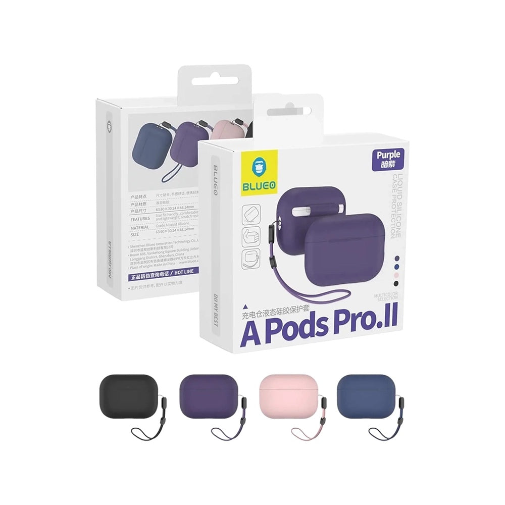 Funda Blueo Liquid para Apple AirPods Pro 2, Morado