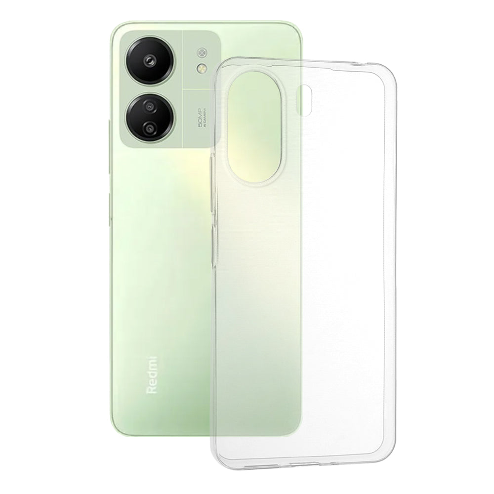 Funda con Protección para Cámara para Xiaomi Poco C65 / Redmi 13C, Techsuit, Clara, Transparente