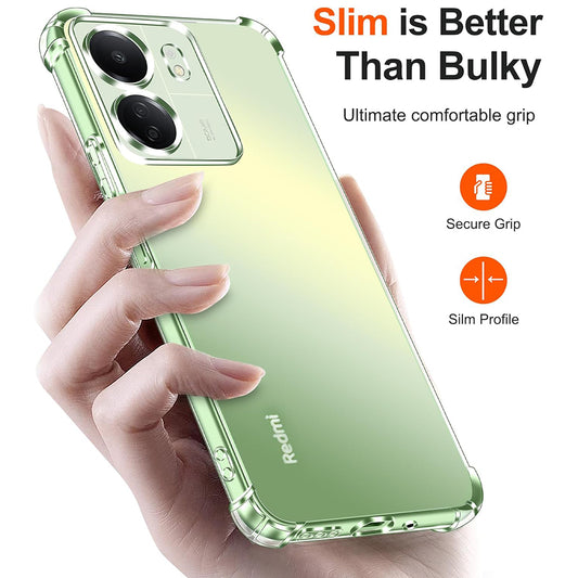 Funda con Protección para Cámara para Xiaomi Poco C65 / Redmi 13C, Techsuit, Transparente a Prueba de Golpes